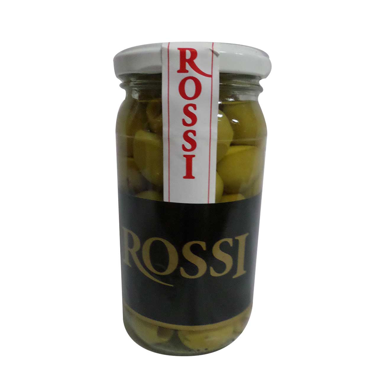 Aceitunas verdes descarozadas en frasco 330g ROSSI