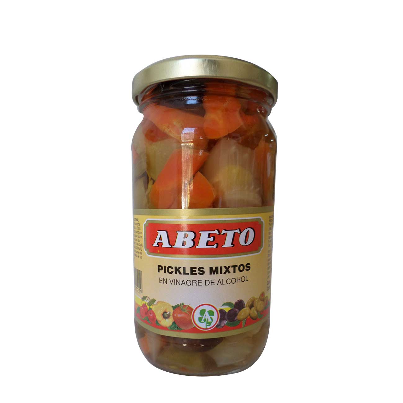 Pickles mixtos en vinagre de alcohol 300g ABETO