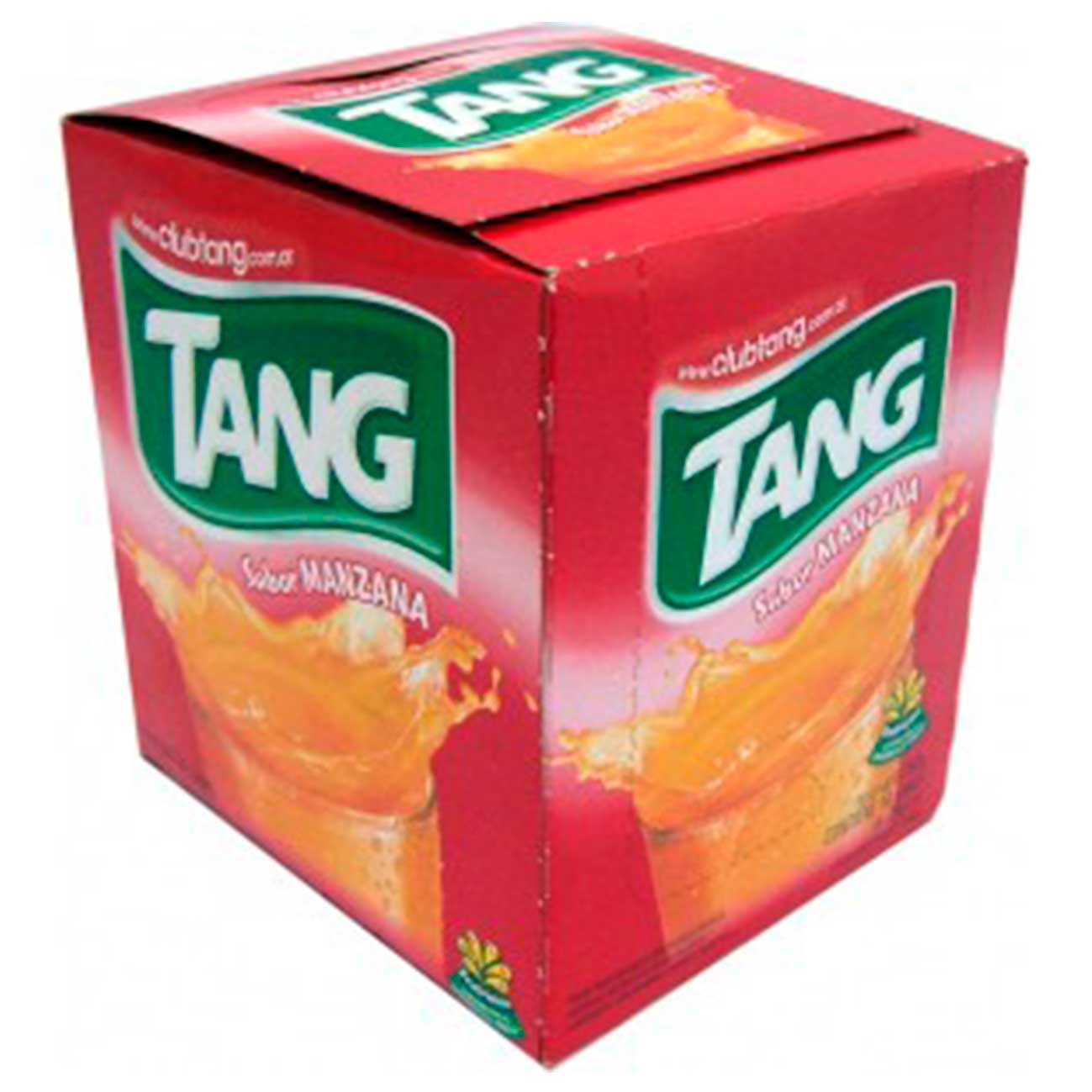 Jugo en polvo manzana Tang.