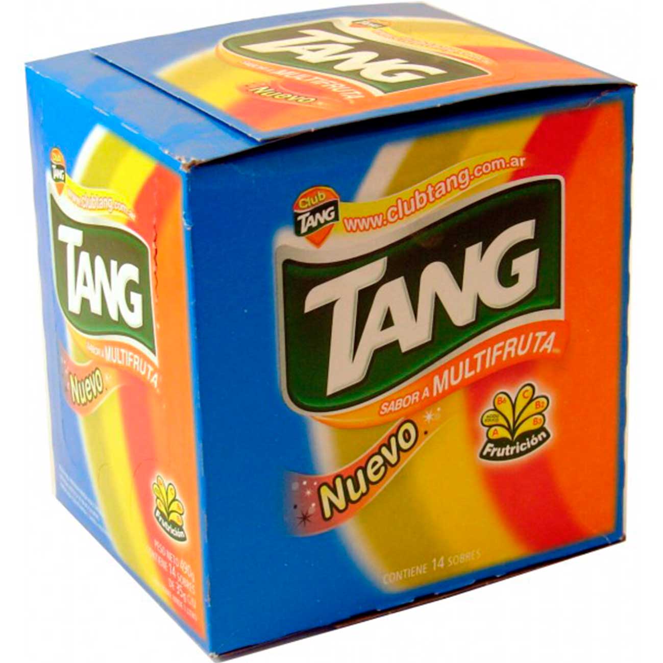 Jugo en polvo multifrutal Tang.